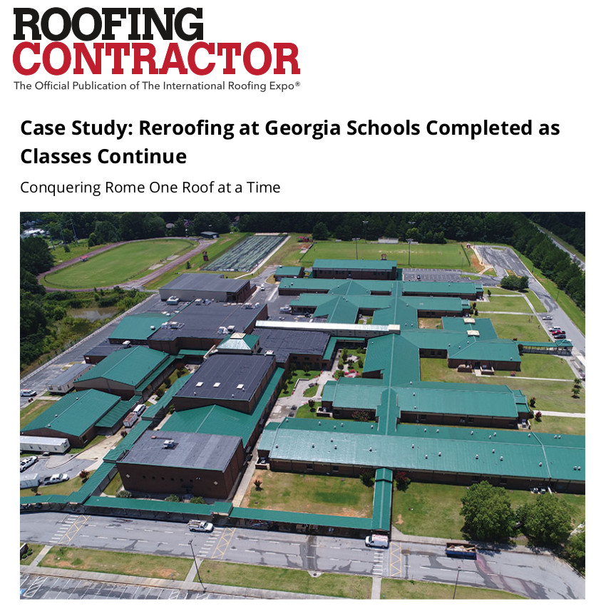 Case Study: Reroofing at Gerogia Schools Completed as Classes Continue